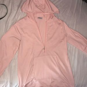 Pink hoodie dress